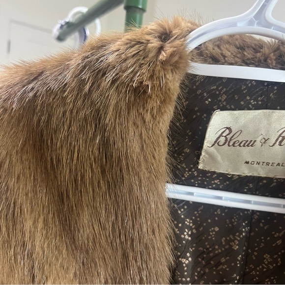 Vintage Montreal Brown Mink Coat Brown Faux Fur Original Coat Chunky size Medium - Picture 12 of 13